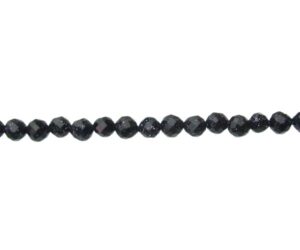blue goldstone 3mm faceted round gemstone beads