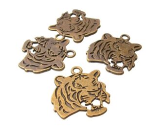 bronze tiger charms