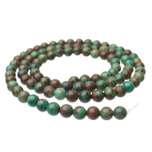 natural chrysocolla gemstone round beads 4mm