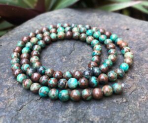 natural chrysocolla gemstone round beads 4mm