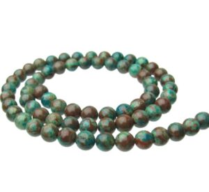 natural crysocolla gemstone round beads 6mm