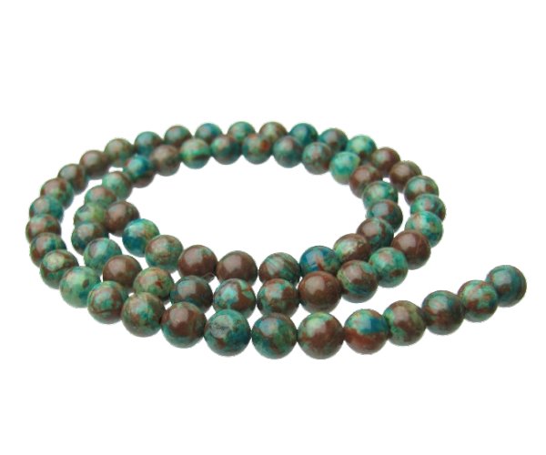 natural crysocolla gemstone round beads 6mm