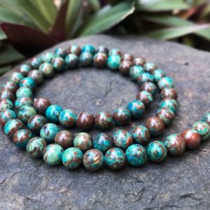 natural chrysocolla gemstone round beads 6mm