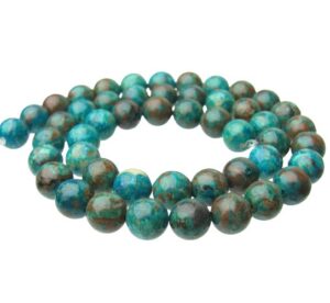 chrysocolla gemstone round beads 8mm natural