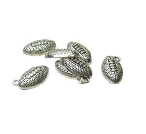 silver football charms