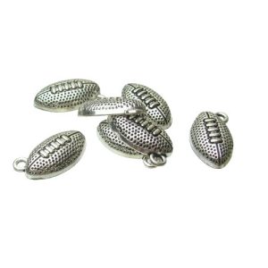 silver football charms