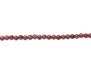 garnet 3mm round beads