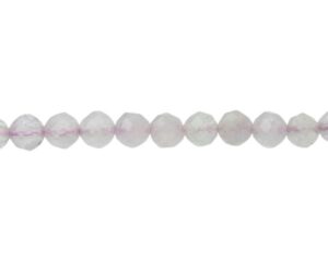 light amethyst faceted 3mm gemstone beads