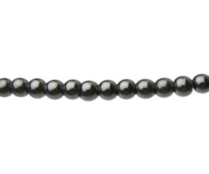6mm magnetic hematite round beads