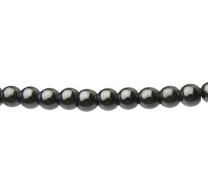 6mm magnetic hematite round beads