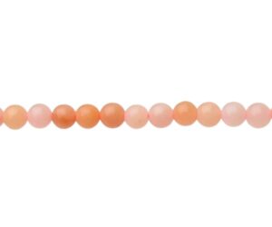peach aventurine 3mm round beads