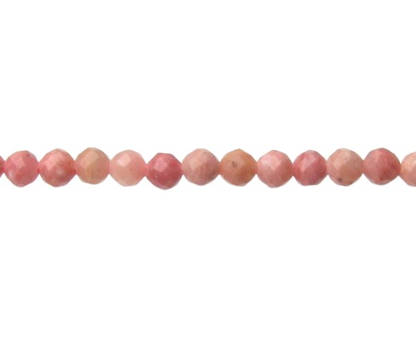 rhodonite faceted 3mm beads
