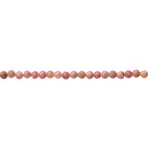 rhodonite faceted 3mm beads