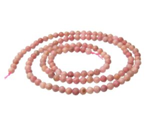 rhodonite faceted 3mm beads