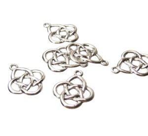silver celtic knot charms