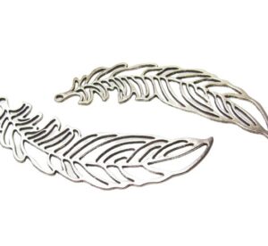 silver large feather