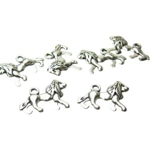 silver lion charms