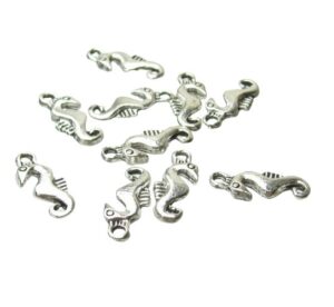 silver seahorse charms