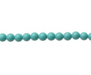 turquoise magnesite 3mm round beads