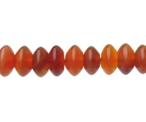 carnelian rondelle beads