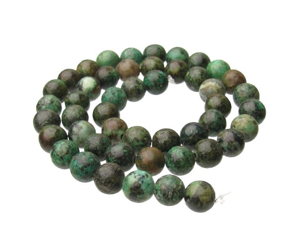 african turquoise 8mm round gemstone beads