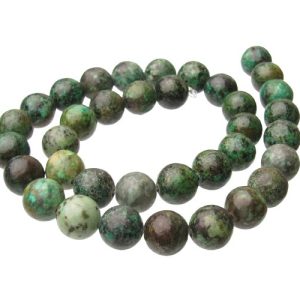 african turquoise 10mm round gemstone beads