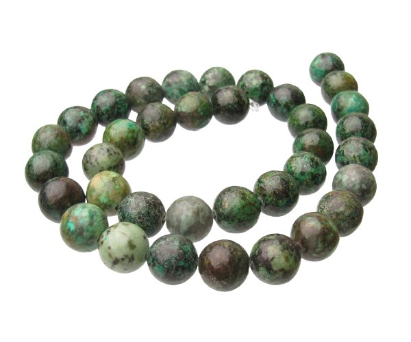 african turquoise 10mm round gemstone beads