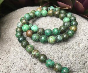 african turquoise 8mm round gemstone beads