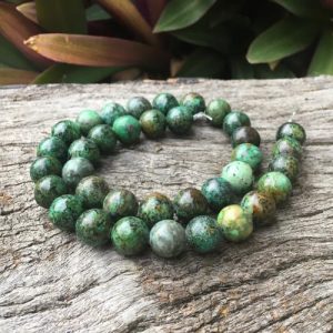 african turquoise 10mm round gemstone beads