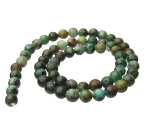 african turquoise 6mm round gemstone beads