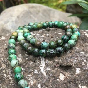 african turquoise 6mm round gemstone beads