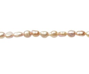 lilac peach nugget freshwater pearls