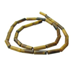 tiger eye gemstone tube beads