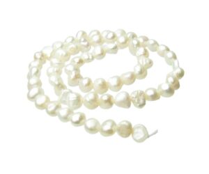 white nugget freshwater pearls 6mm