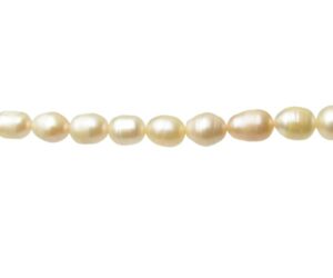 peach rice freshwater pearls