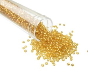 gold seed beads size 11/0