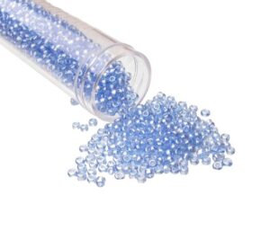 sapphire blue glass seed beads size 11/0