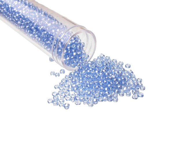 sapphire blue glass seed beads size 11/0