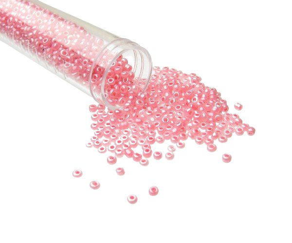pink seed beads 11/0