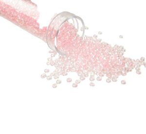pink seed beads size 11/0