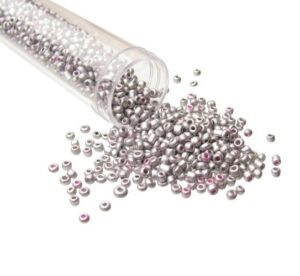 silver seed beads size 11/0