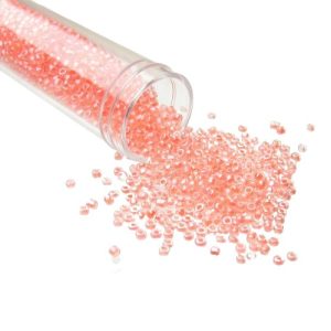 coral seed beads glass size 11/0