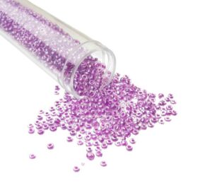 purple seed beads size 11