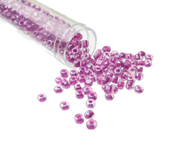 purple seed beads size 6