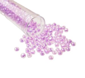 purple seed beads 6/0