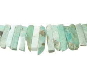 amazonite top drilled rectangle beads