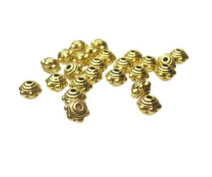 antique gold bali style spacer beads