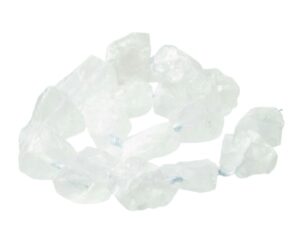clear quartz rough nugget gemstone beads
