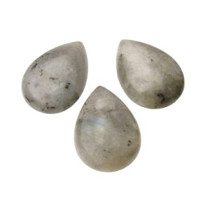 labradorite teardrop gemstone cabochon