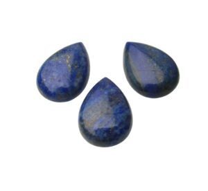 lapis lazuli teardrop gemstone cabochon 25mm